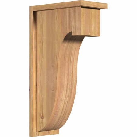 Ekena Millwork Del Monte Smooth Corbel w/Backplate, Western Red Cedar, 7 1/2"W x 14"D x 26"H COR08X14X26DEL01SWR